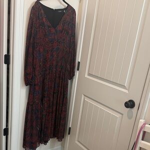 Lauren Ralph Lauren Multicolor Paisley Long Sleeve Dress